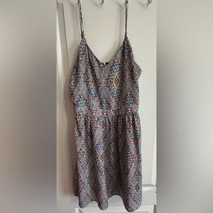 Skies Are Blue Red and Blue Mini Dress